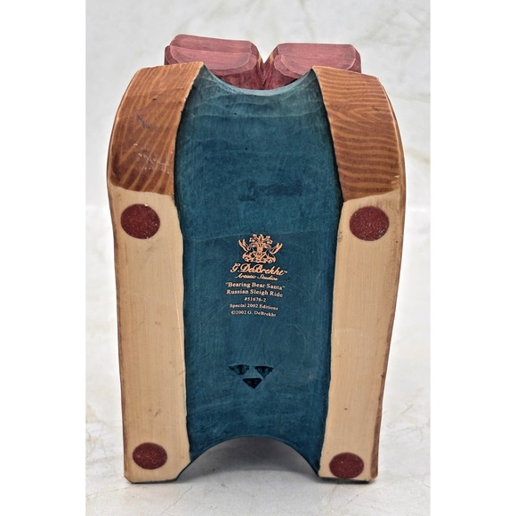 DeBrekht Special Edition 2002 Bearing‎ Bear Santa Russian Sleigh Ride #51676-2 - Picture 10 of 16